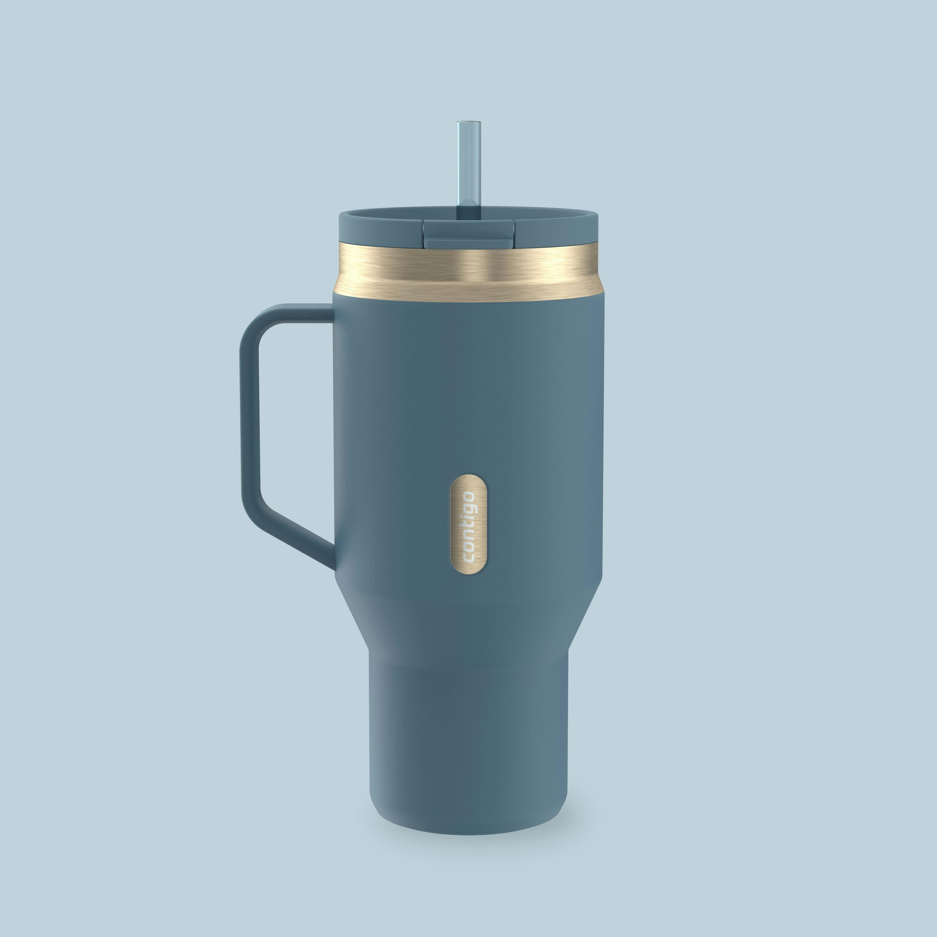 30 oz SnapSeal™ Tumbler (w/ Straw & Handle)