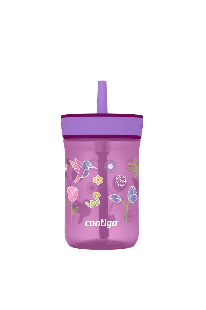 Kids’ Leighton Straw Tumbler with Spill-Proof Leak-Proof Lid, 14oz K8